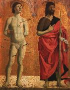 Piero della Francesca St.Sebastian and St.John the Baptist oil painting picture wholesale